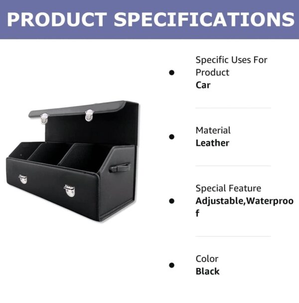 Car Trunk Storage Organizer Leather Boot Space Dicky Organiser Car Accessories S | eBay - Image 4