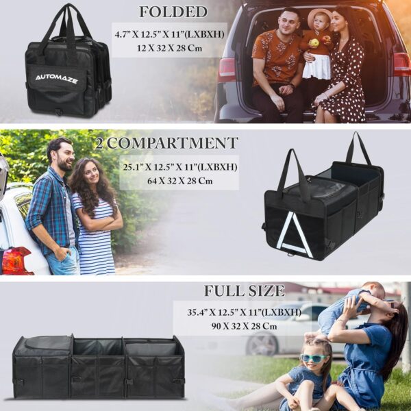 Car Trunk Organizer with Premium Insulation Cooler Bag, Foldable Car Boot Organi | eBay - Image 2