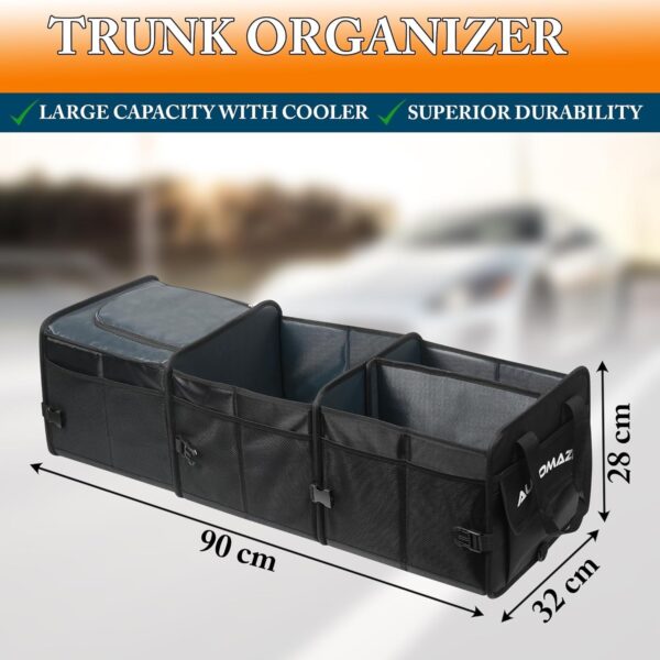 Car Trunk Organizer with Premium Insulation Cooler Bag, Foldable Car Boot Organi | eBay - Image 4