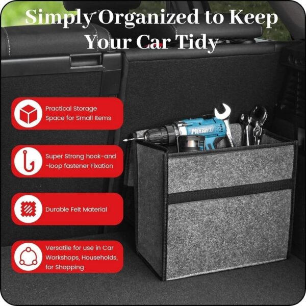 Car Trunk Organizers Large Foldable Boot Storage Organizer Anti Slip Car Trunk C | eBay - Image 4