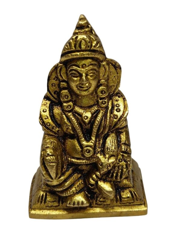 Brass Kuber Maharaj Statue Idol God of Treasure Wealth Deity Figurine Diwali Wor | eBay - Image 2