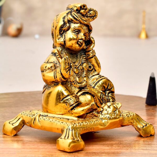 Metal Handicraft Hindu God Krishna Kanha Ji for Home Office Temple Diwali Decor | eBay