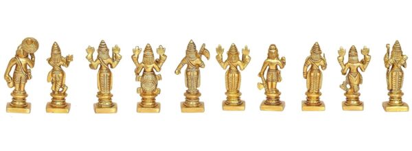 DASHAVATAR/Vishnu Avatars Statue Set (10 PC) Golden Color in Brass (Height : 3.0 | eBay - Image 2