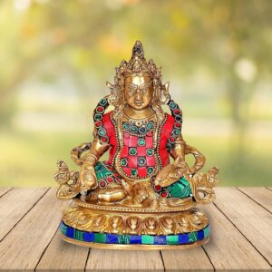 Kuber Idol Kubera Figurine Home Decor Multicolor Showpiece in Brass (Height: 6 I | eBay
