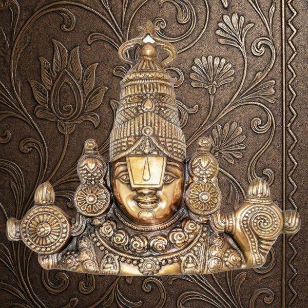Wall Hanging Idol – 16 Inch Metal Balaji Face Decor for Entrance, Pooja Room & G | eBay