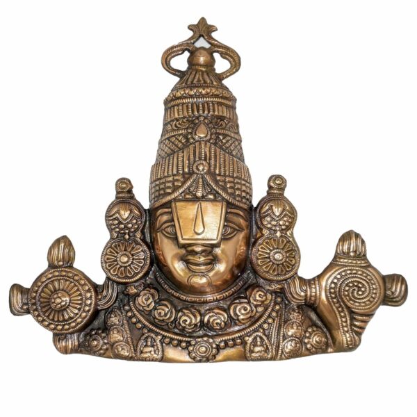 Wall Hanging Idol – 16 Inch Metal Balaji Face Decor for Entrance, Pooja Room & G | eBay - Image 4