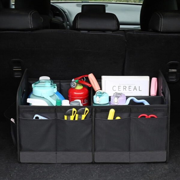 Trunk Organizer With Multi-Compartments Handles & Waterproof 600D Oxford Polyest | eBay - Image 2
