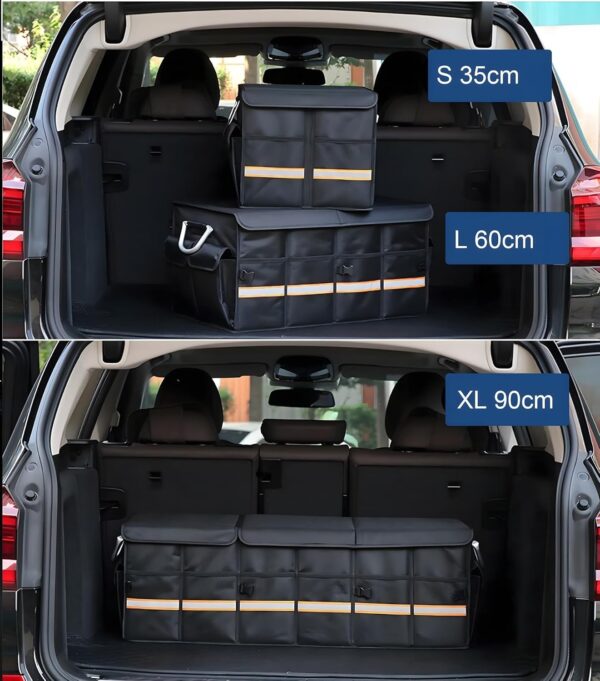 Car Storage Box with Reinforced Aluminium Handles, Non-Slip Base & Multiple Poc | eBay - Image 5