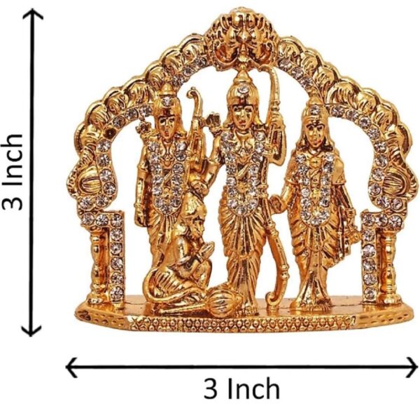 Ram Darbar Idol For Car Dashboard Handicraft/God Rama Sita Laxman Hanuman In Met | eBay - Image 2