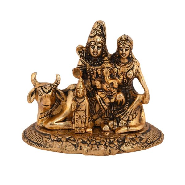 Handcrafted Shiva Parvati Ganesh Idol Shiv Parivar Murti Statue Sculpture - Lord | eBay - Image 5