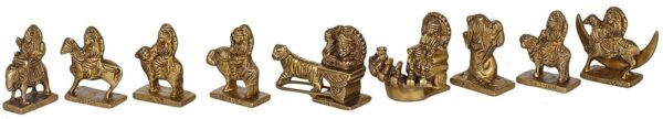 Brass Chota Navagraha Set - Brass Idol Height 3 Inch | eBay - Image 2