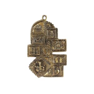 Brass Ethnic Decor Om Kalash Swastika Ganesha Wall Hanging | eBay