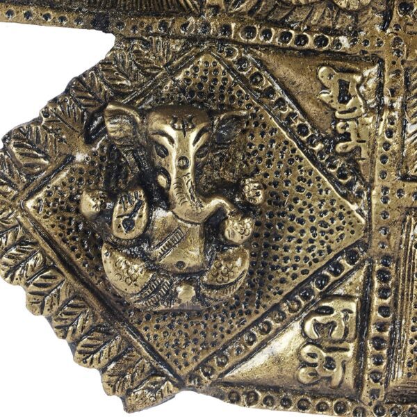 Brass Ethnic Decor Om Kalash Swastika Ganesha Wall Hanging | eBay - Image 5