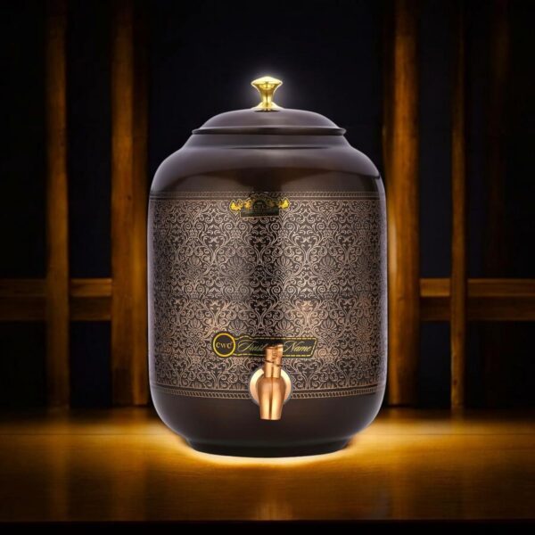 Pure Copper Dispenser 8 litres Antique itching | eBay - Image 2