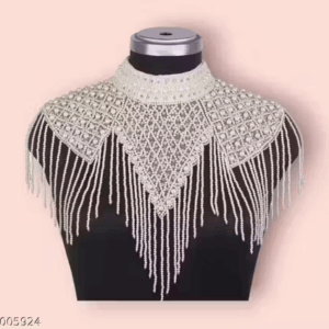 Women's White Pearl designer and stylish Ponchos Kundan Body Bride Party Jewelry | eBay