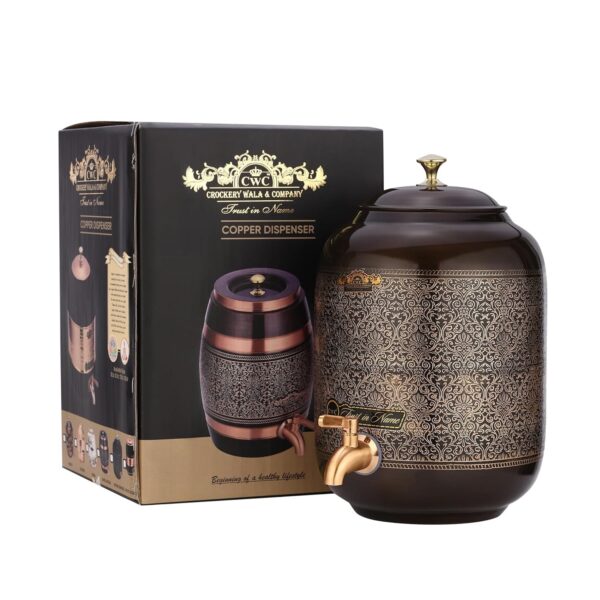 Pure Copper Dispenser 8 litres Antique itching | eBay - Image 4