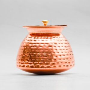 Copper Lota for Water/Pooja | Copper Utensil with Lid | Slice Hammered Finish Wa | eBay