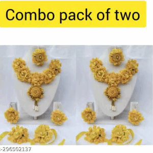 combo pack of beautiful artificial flower jewellery set for women | eBay