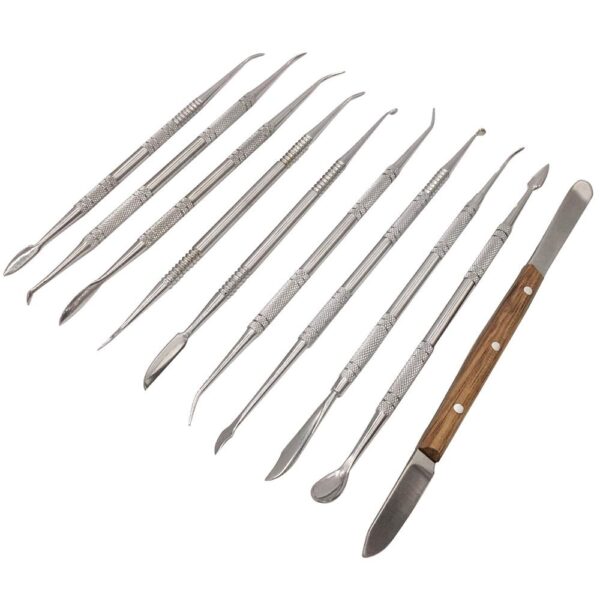 10 pcs Dental Lab Equipment Wax Carving Tools Set Carve Clay Tool Blade Surgical | eBay - Image 2