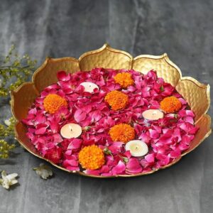 Purple Tree Beautiful Handcrafted Lotus Urli Bowl for Diwali (Pack of 1, 30 cm) | eBay