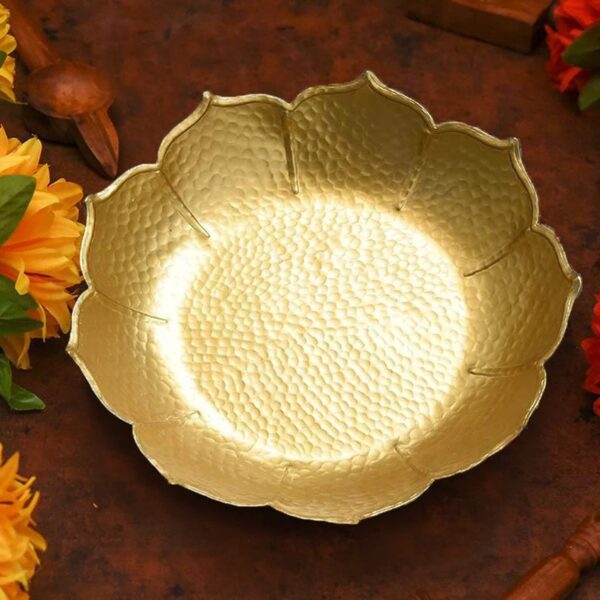 Purple Tree Beautiful Handcrafted Lotus Urli Bowl for Diwali (Pack of 1, 30 cm) | eBay - Image 3