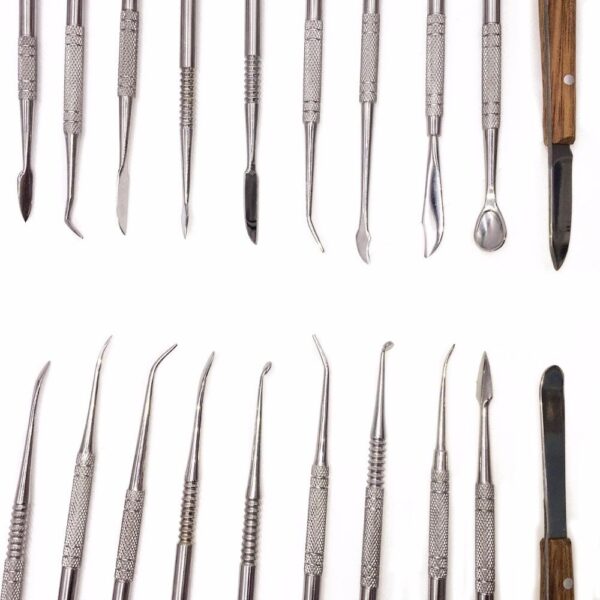 10 pcs Dental Lab Equipment Wax Carving Tools Set Carve Clay Tool Blade Surgical | eBay - Image 3