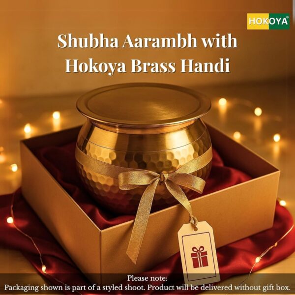 Pure Brass Handi with Lid (1L) | Traditional Pital Cooking Pot for Kitchen & Bir | eBay - Image 5