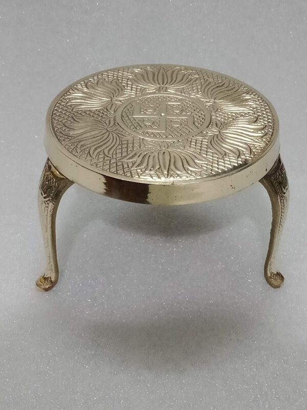 Brass Decorative Round Pooja Kamatshi Diya Stool (Stand)| Brass Chowki | God Dee | eBay