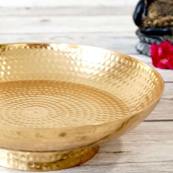 Aluminium Hammered Design 10" inches Urli Indoor Outdoor Center Table Flower Dec | eBay - Image 3