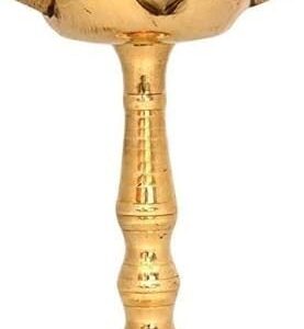 Brass Diya Kerala Samai Very Small 6 Inch Traditional Oil Lamp Deepak Lamp Kutth | eBay