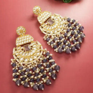Indian Meena Kundan Latest Gift For women girl Tops Earrings Jewelry Jewellery b | eBay
