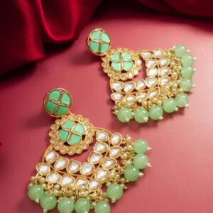 Indian Meena Kundan Latest Gift For women girl Tops Earrings Jewelry Jewellery e | eBay