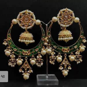 Kundan Bridal Meena Indian Wedding Jewelry Traditiona Handmad Earrings Party Wel | eBay