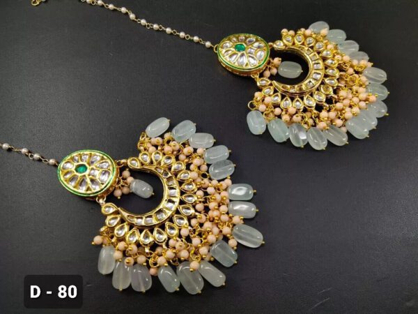 Kundan Bridal Meena Indian Wedding Jewelry Traditiona Handmad Earrings Party Wem | eBay