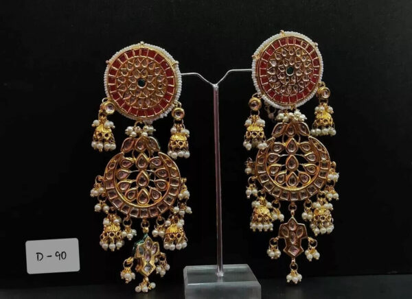 Kundan Bridal Meena Indian Wedding Jewelry Traditiona Handmad Earrings Party Wen | eBay