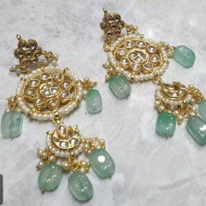 Kundan Bridal Meena Indian Wedding Jewelry Traditiona Handmad Earrings Party Weo | eBay