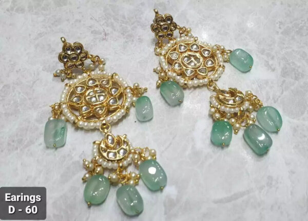 Kundan Bridal Meena Indian Wedding Jewelry Traditiona Handmad Earrings Party Weo | eBay