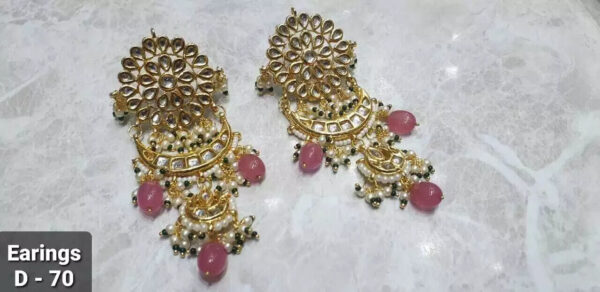 Kundan Bridal Meena Indian Wedding Jewelry Traditiona Handmad Earrings Party Wep | eBay