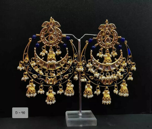 Kundan Bridal Meena Indian Wedding Jewelry Traditiona Handmad Earrings Party Weq | eBay