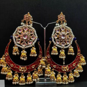 Bridal Kundan Meena Indian Wedding Jewelry Traditiona Handmad Earrings Party See | eBay
