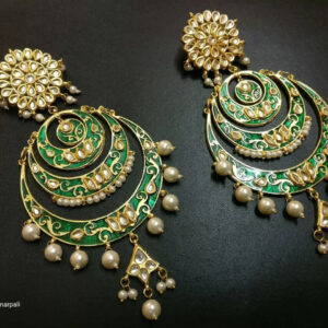 Bridal Kundan Meena Indian Wedding Jewelry Traditiona Handmad Earrings Party Sei | eBay