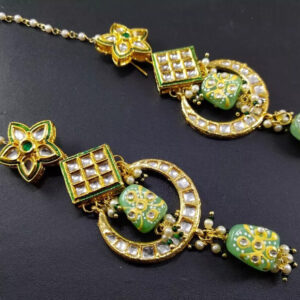 Bridal Kundan Meena Indian Wedding Jewelry Traditiona Handmad Earrings Party Sej | eBay