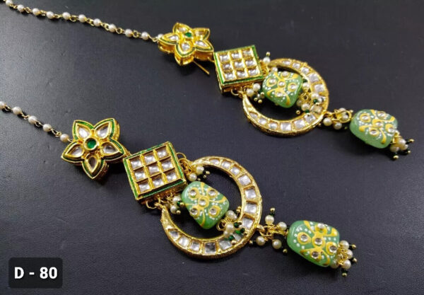 Bridal Kundan Meena Indian Wedding Jewelry Traditiona Handmad Earrings Party Sej | eBay