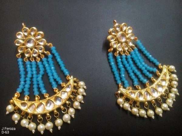 Bridal Kundan Meena Indian Wedding Jewelry Traditiona Handmad Earrings Party Sek | eBay