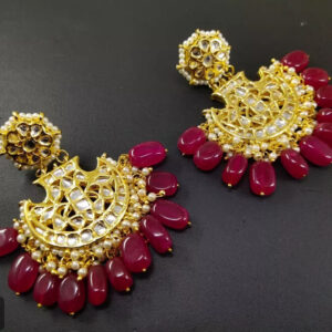 Kundan Bridal Meena Indian Wedding Jewelry Traditiona Handmad Earrings Party Wed | eBay