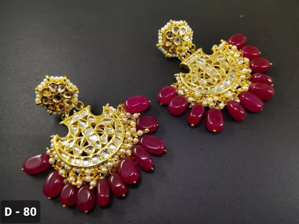 Kundan Bridal Meena Indian Wedding Jewelry Traditiona Handmad Earrings Party Wed | eBay