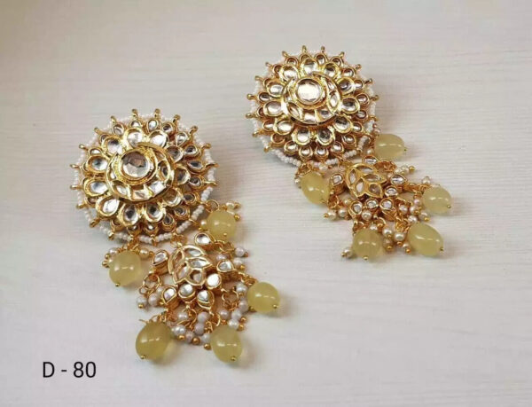 Kundan Bridal Meena Indian Wedding Jewelry Traditiona Handmad Earrings Party Wee | eBay