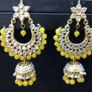 Kundan Bridal Meena Indian Wedding Jewelry Traditiona Handmad Earrings Party Wef | eBay