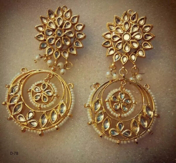 Kundan Bridal Meena Indian Wedding Jewelry Traditiona Handmad Earrings Party Weh | eBay