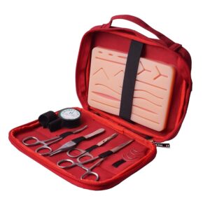 Suture Practice Kit – Realistic Silicone Pad, Surgical Tools, Portable Case – Id | eBay